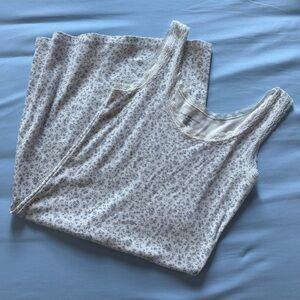 Brandy Melville White Floral Print Dress